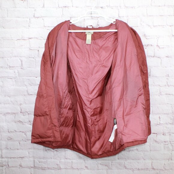LL Bean Ultrawarm Down Coat Three Quarter Length Rosewood Size 1X - Picture 6 of 12